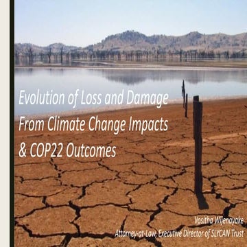 Presentation to DMC & CCS on COP22 & Loss and Damage | PDF