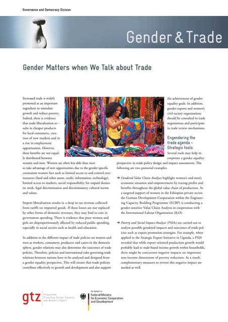 Gender and Trade