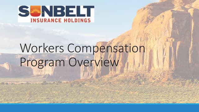 Workers Compensation Program Overview