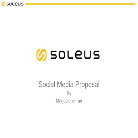 Soleus Social Media Plan 2016 (Magdalene)