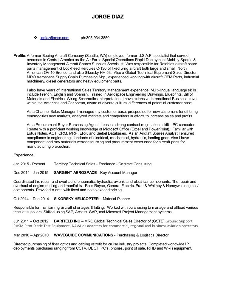 logistics resume