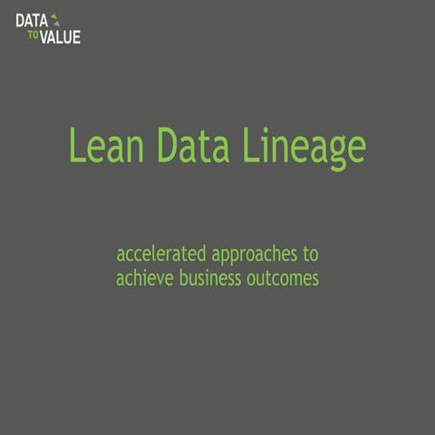 Lean Data Lineage v10