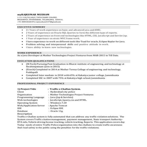 My Resume 02-Feb-2017