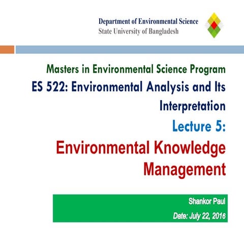 Lecture-5 Environmental KM