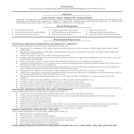 Amy Greener Resume