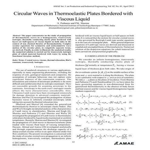 Circular Waves in Thermoelastic Plates Bordered with Viscous Liquid 