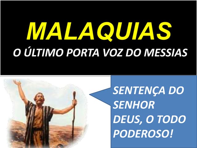 45. o profeta malaquias