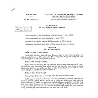 Nghị định 45/2015/NĐ-CP về đo đạc b...