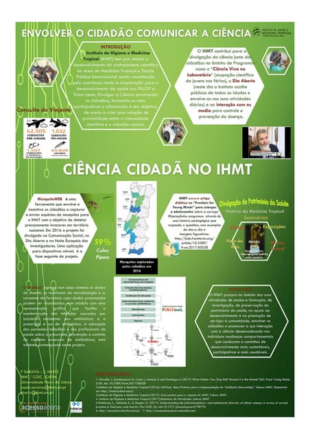 Envolver o cidadão comunicar a ciência: Ciência Cidadã no IHMT - CONFOA 2017