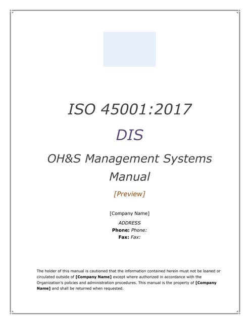 ISO 45001:2018 Audit checklist (preview) | PDF