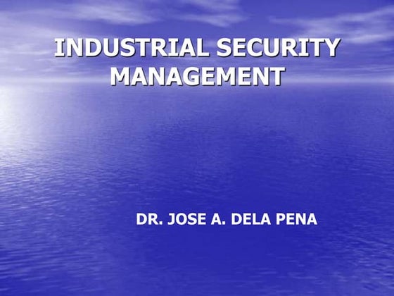 LESSON-1-LEA-103. Introduction to Industrial Security Concepts | PPTX ...
