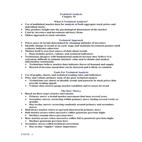 Technical Analysis | PPT