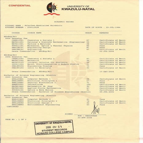 Academic Record | PDF