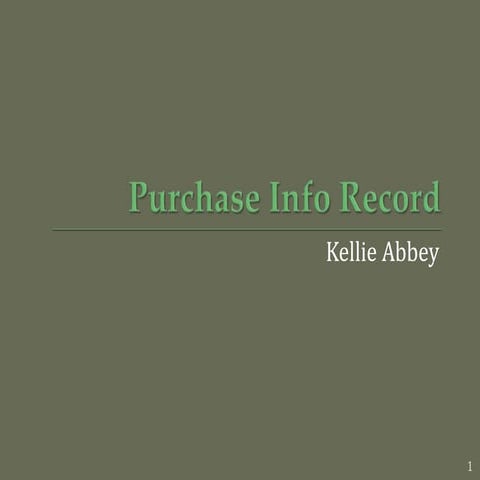 Class PowerPoint PIR