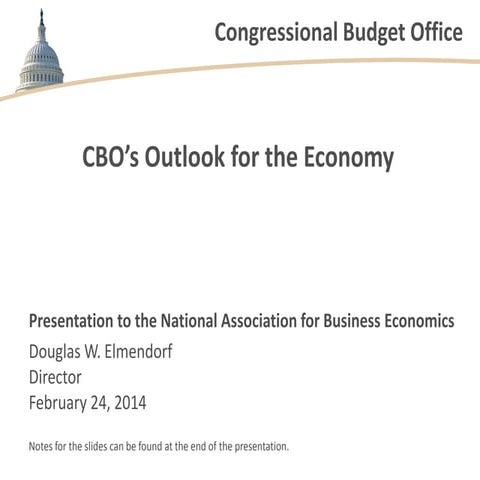 CBO's Outlook for the Economy