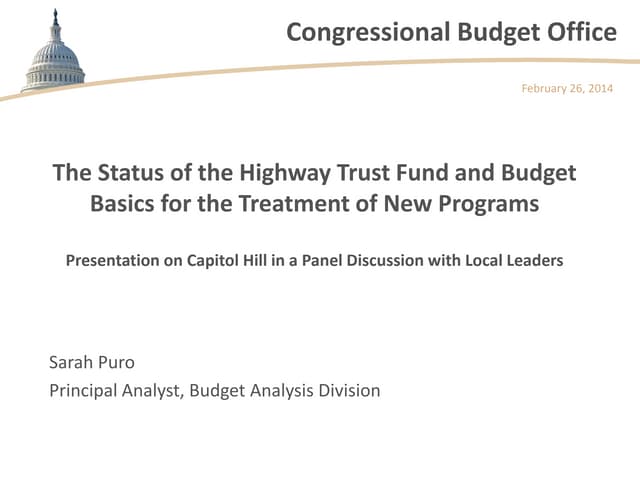 The Status of the Highway Trust Fun...