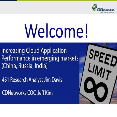 451 Group Increasing Cloud Application Performance