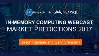 In-Memory Computing Webcast. Market Predictions 2017