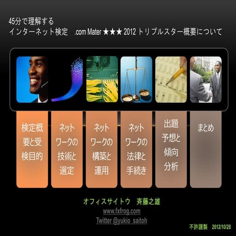 45分で理解する ドッコムマスタートリプルスター受験対策 2012