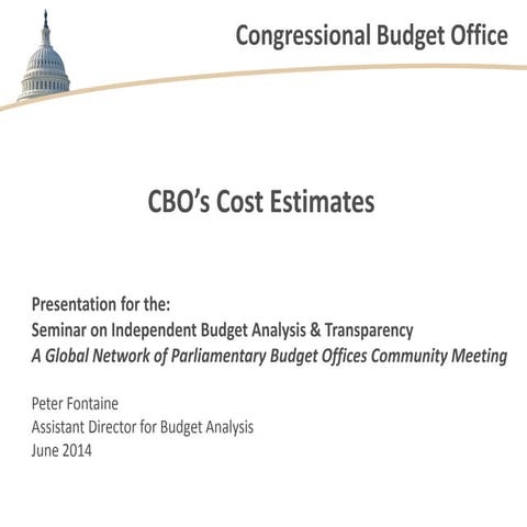CBO's Cost Estimates