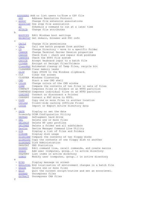 CMD Command