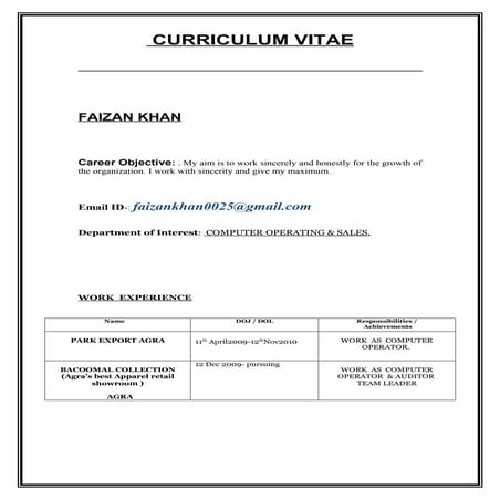 Faizan khan CV UPDATE1