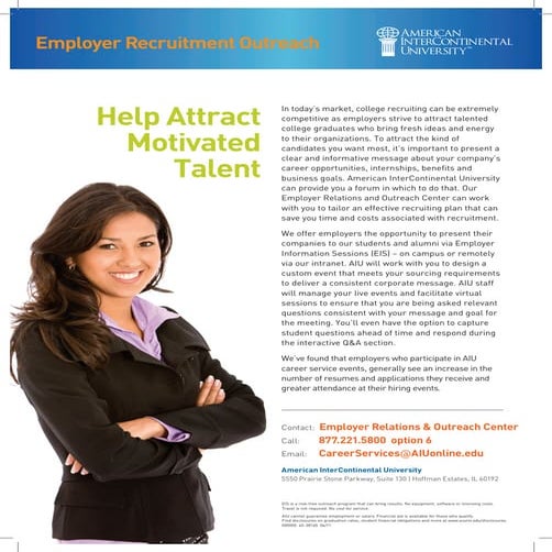 45 28145 Aiu Onl Employer Info Flyer