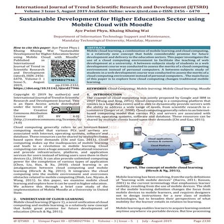 Sustainable Development for Higher Education Sector using Mobile Cloud with M...