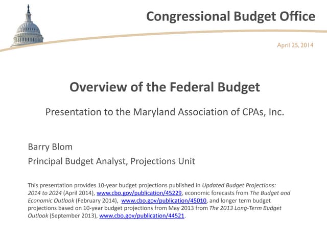 Overview of the Federal Budget