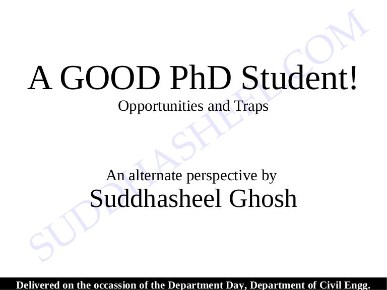 45324291 A good ph D student