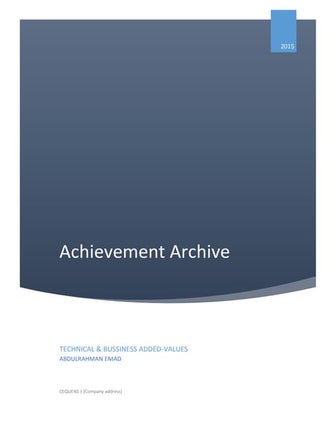 Achievement Archive