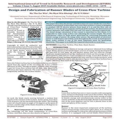 Design and Analysis of Pelton Wheel | PDF