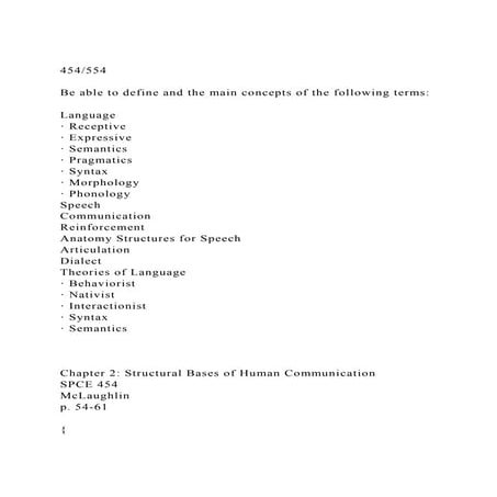 454554 Be able to define and the main concepts of the followi.docx