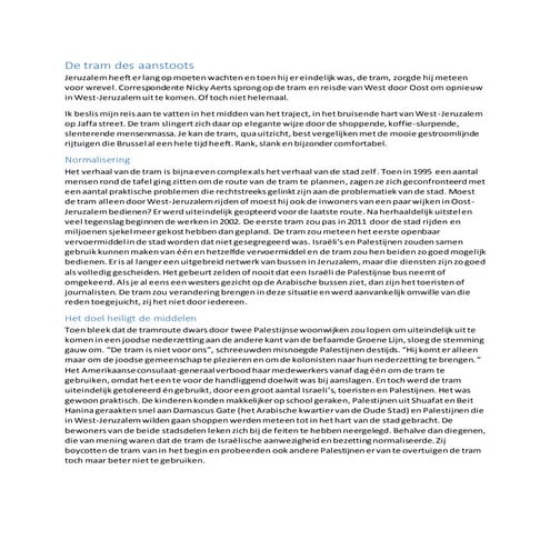 De tram des aanstoots