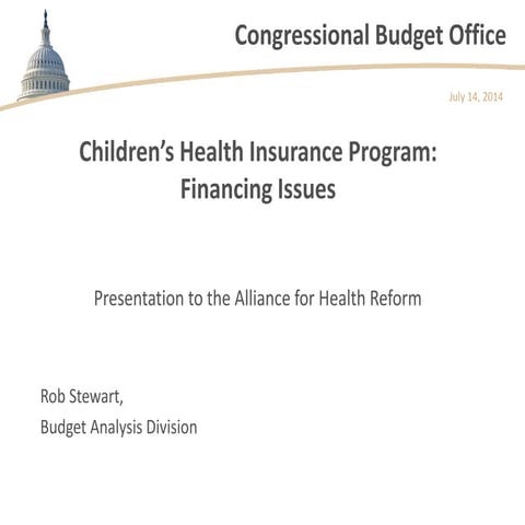 Children’s Health Insurance Program: Financing Issues
