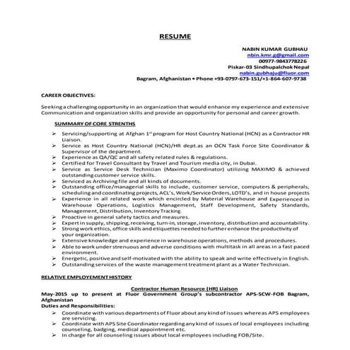 Resume -09-May-16