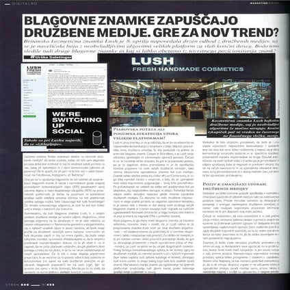 Blagovne znamke zapuscajo druzbene medije. Gre za nov trend?_Marketing Magazi...