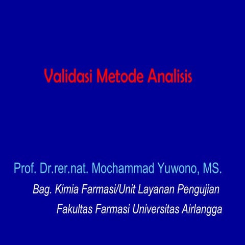 Comprehensive Guide to Analytical Method Validation in Pharmaceutical ...