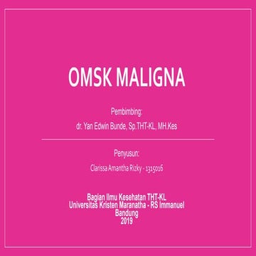 otitis media supuratif kronik tipe maligna