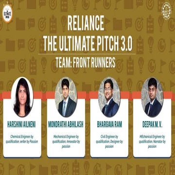 Reliance TUP 3.0 Case Competition PPT - Campus Finalist