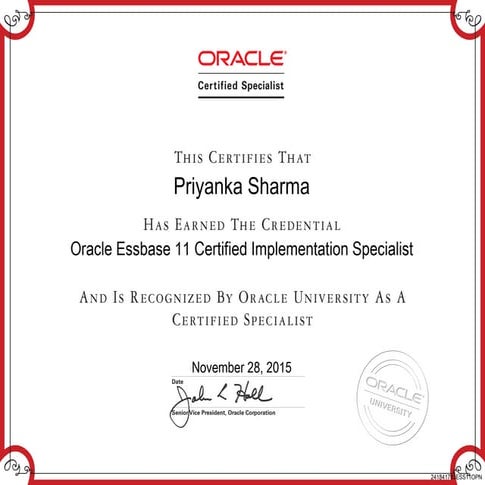 OCP Certificate | PDF