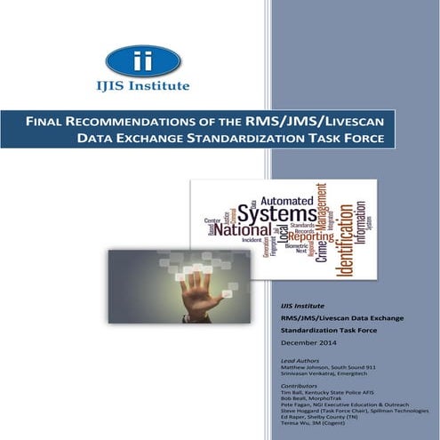 IJIS RMS_JMS_LS Task Force Recommendations v1_4 | PDF | Operating ...