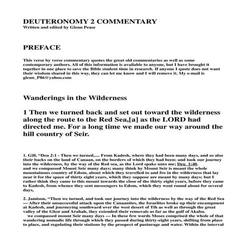 45904324 deuteronomy-2-commentary | PDF