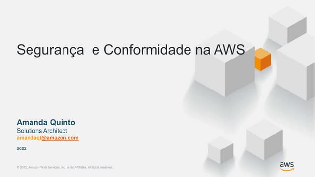 AWS para terceiro setor - Sessão 3 - Protegendo seus dados.