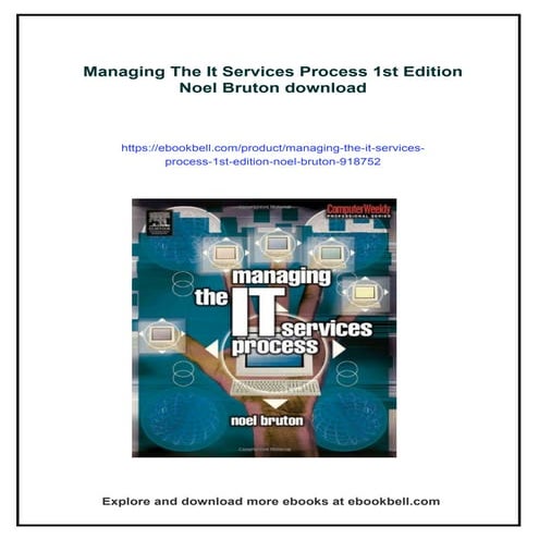 Managing The It Services Process 1st Edition Noel Bruton