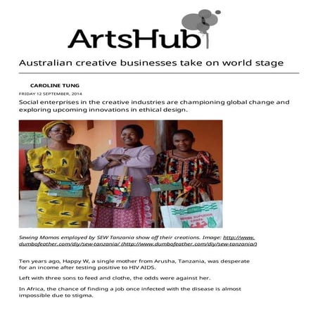 Australian businesses take on world stage_ArtsHub Australia