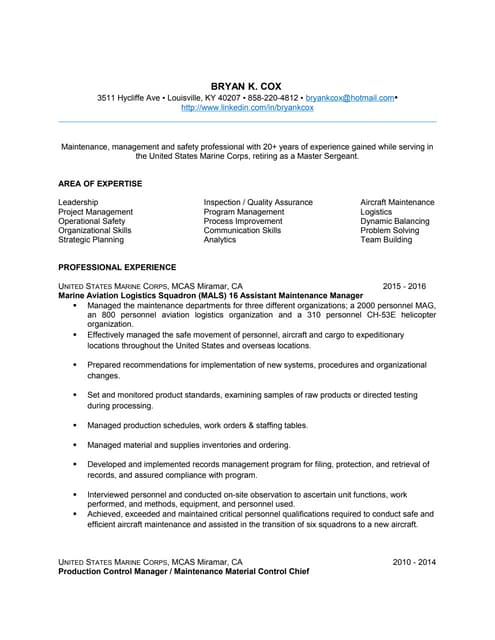 Bryan Cox Resume PDF - 45b3f62e 5f7b 462c Ac34 00af76238672 161007161006 Thumbnail 