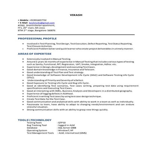 Vikash_Resume