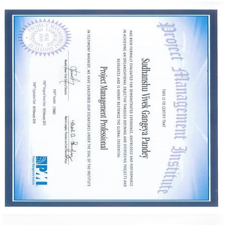 PMP Certificate