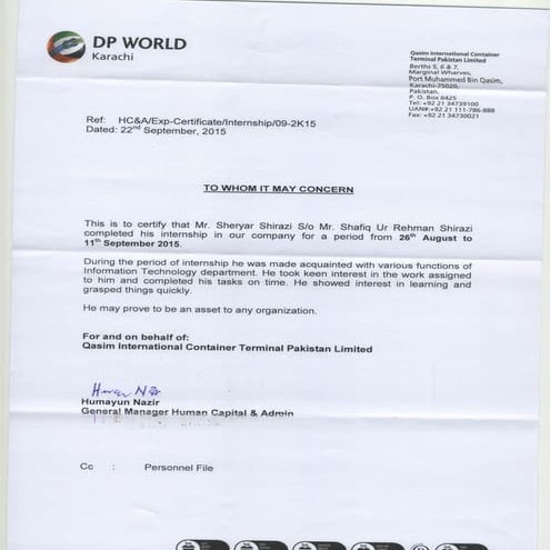 QICT-Internship-certificate | PDF